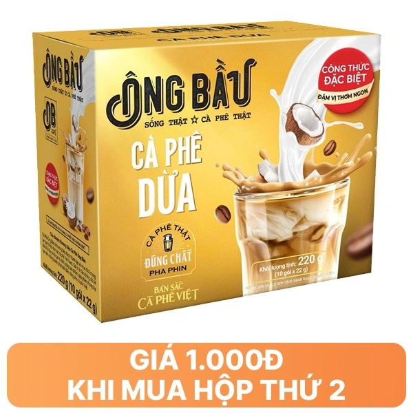 Cà phê dừa Ông Bầu 220g