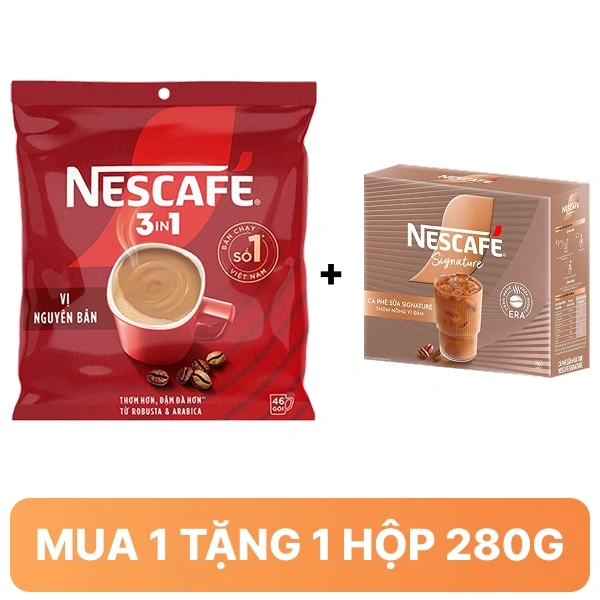 Cà phê sữa NesCafé 3 in 1 đậm đà hài hòa 736g