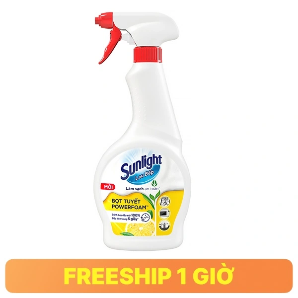 Xịt lau bếp Sunlight bọt tuyết 500ml