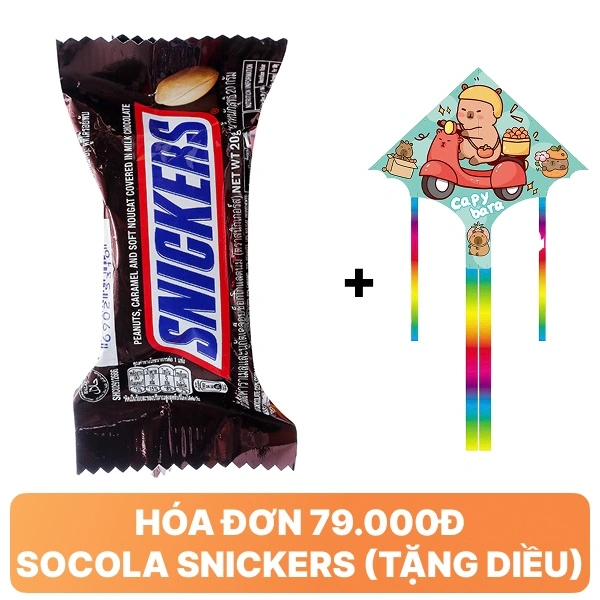 Kẹo socola bơ đậu phộng Snickers gói 20g