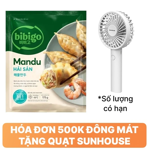Bánh xếp hải sản Bibigo 175g