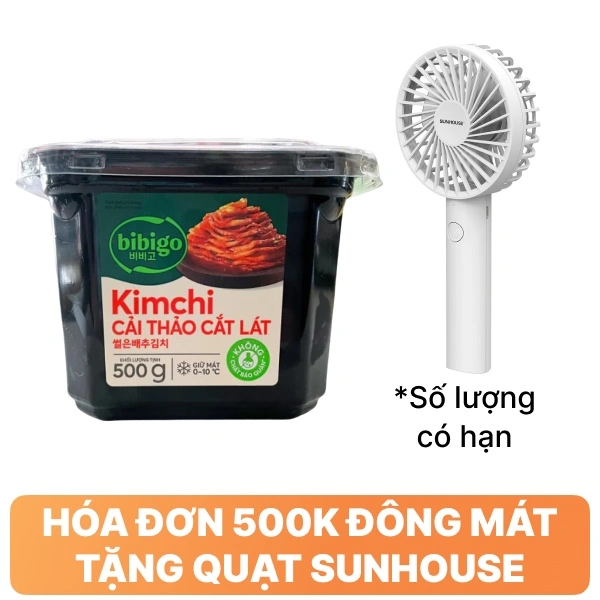 Kim chi cải thảo cắt lát Bibigo hộp 500g