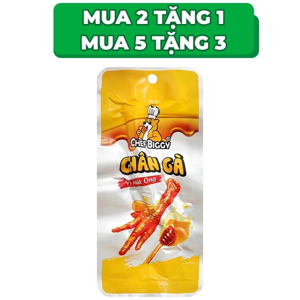 Chân gà vị mật ong Chef Biggy gói 30g
