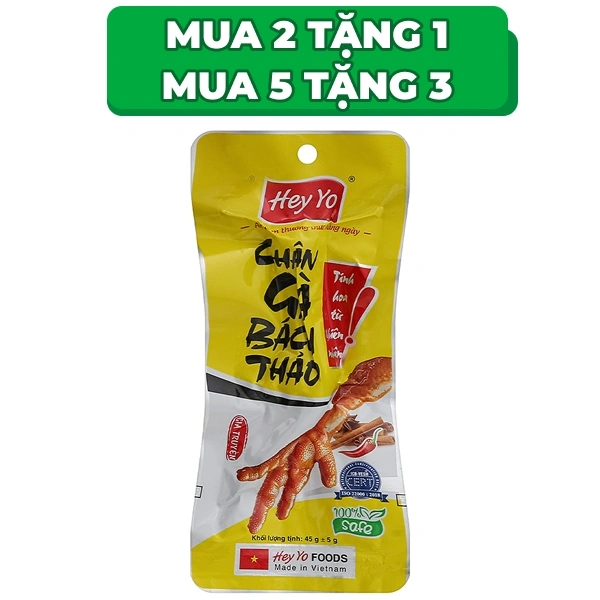 Chân gà bách thảo Hey Yo gói 45g