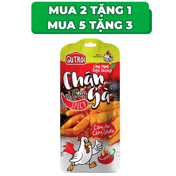 Chân gà vị cay Ông Chà Và Gu Trội gói 33g