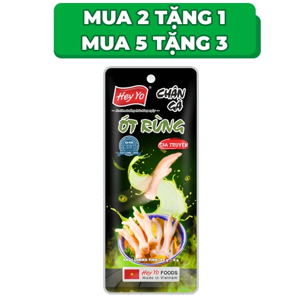Chân gà ớt rừng Hey Yo gói 40g