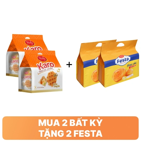 Bánh trứng phô mai Karo Richy túi 156g