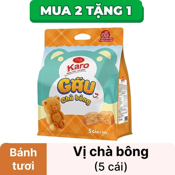 Bánh gấu chà bông Karo Richy túi 100g