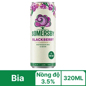 Nước táo lên men Somersby Blackberry vị mâm xôi lon 320ml