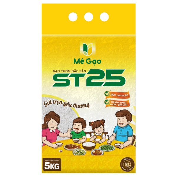 Gạo thơm đặc sản Mê Gạo ST25