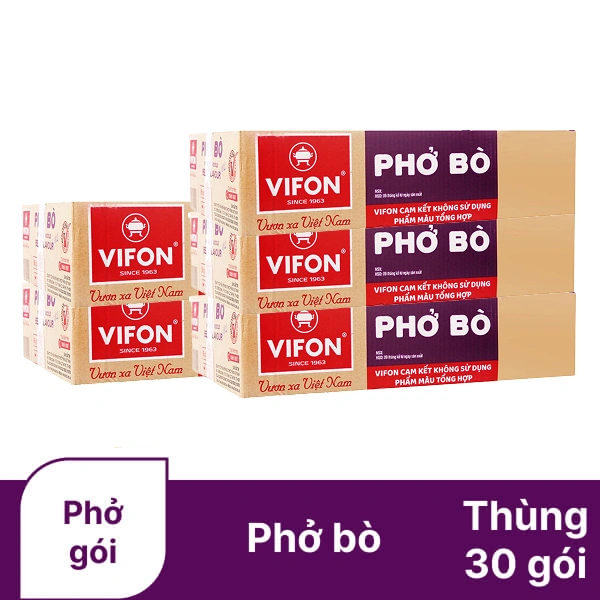 5 thùng 30 gói phở bò Vifon