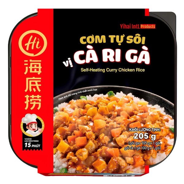 Cơm tự sôi Haidilao vị cà ri gà hộp 205g