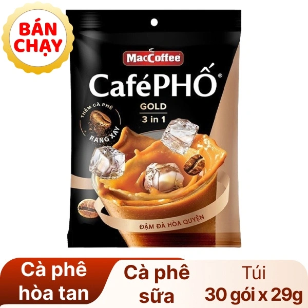 Cà phê sữa MacCoffee Café Phố Gold 3in1 870g