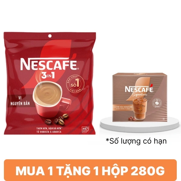 Cà phê sữa NesCafé 3 in 1 đậm đà hài hòa 736g