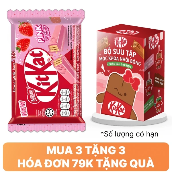Bánh xốp hương dâu KitKat 35g