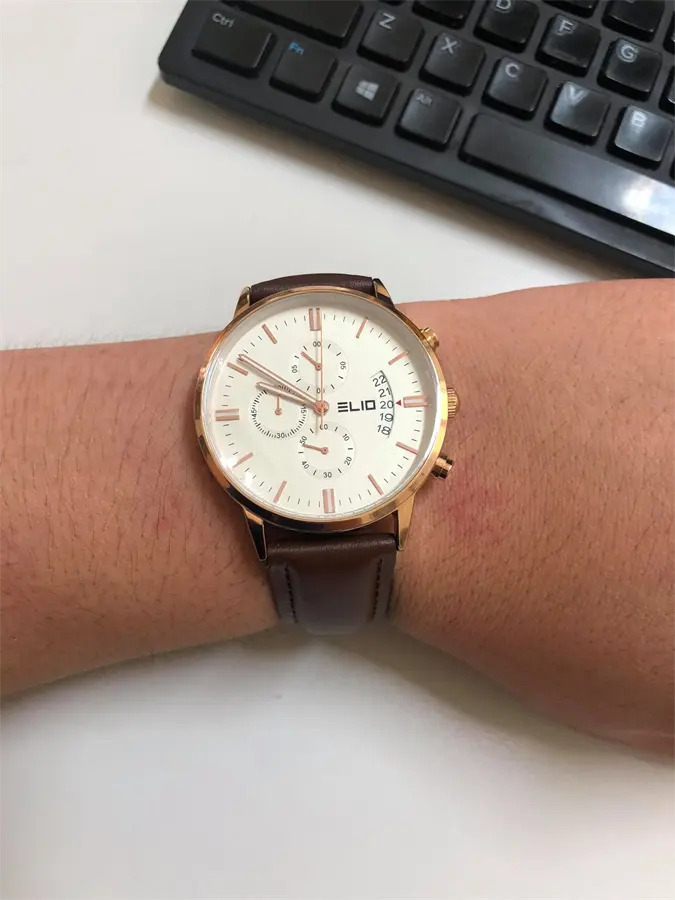 Khách hàng review Đồng hồ ELIO 43 mm Nam EL079-02 1