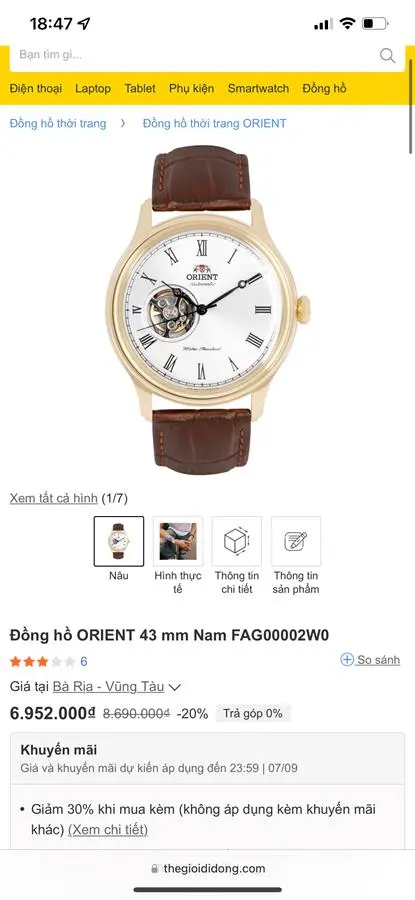 Khách hàng review Đồng hồ ORIENT Bambino 42.5 mm Nam FAG00001S0 1