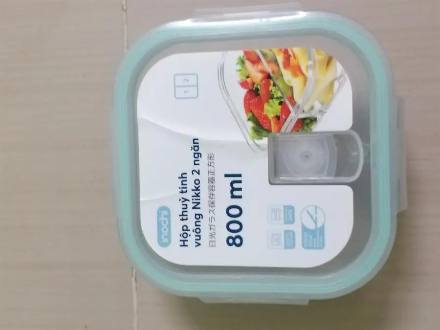 Khách hàng review Hộp đựng thực phẩm thủy tinh 2 ngăn 800 ml Nikko 2