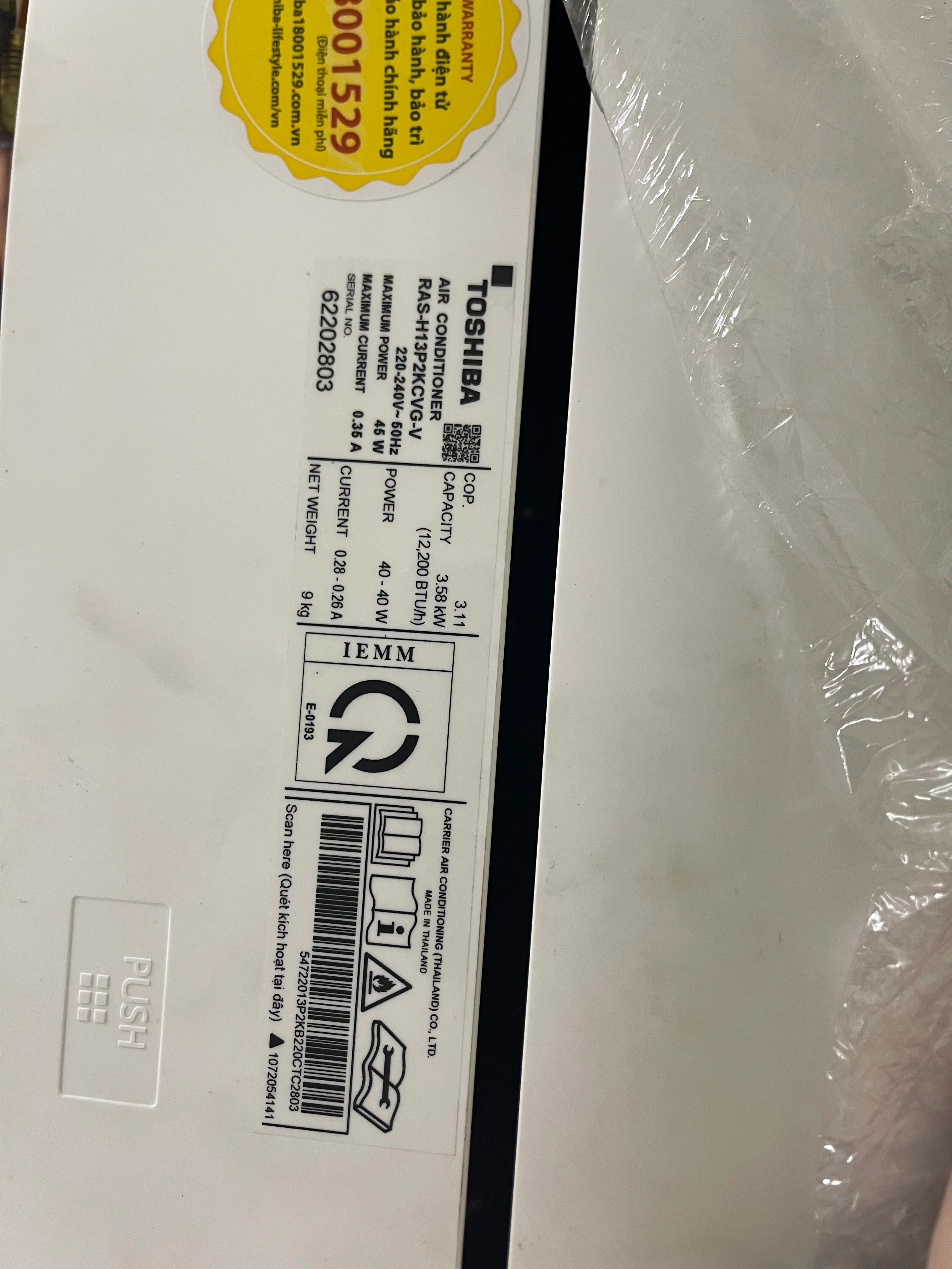 Khách hàng review Máy lạnh Toshiba Inverter 1 HP RAS-H10P2KCVG-V 1