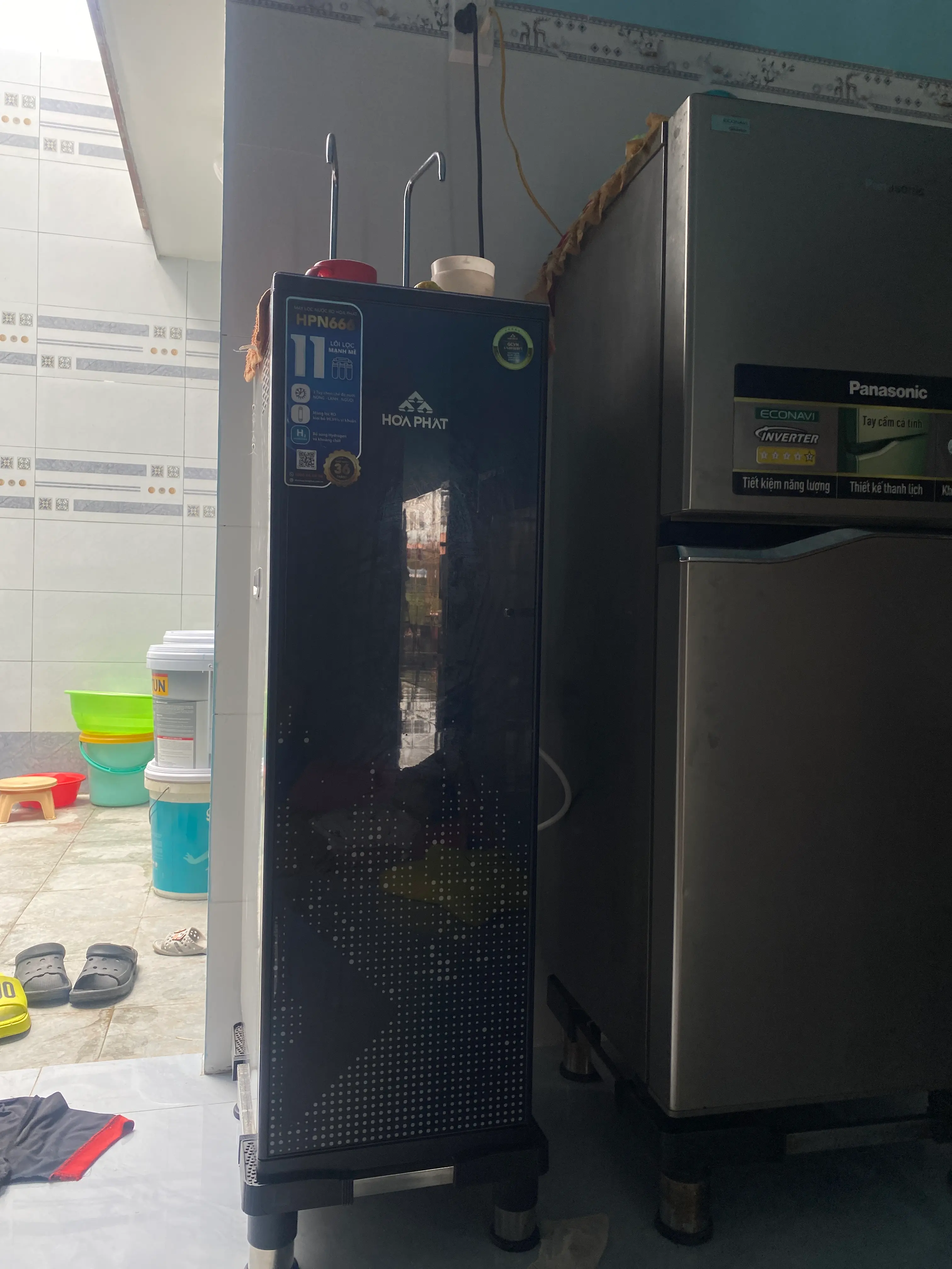 Khách hàng review Máy lọc nước RO nóng nguội lạnh Hydrogen Hòa Phát HPN666 11 lõi 1