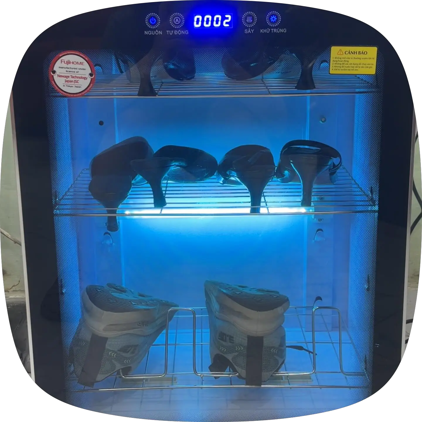 Khách hàng review Tủ sấy giày Fujihome SD68 1