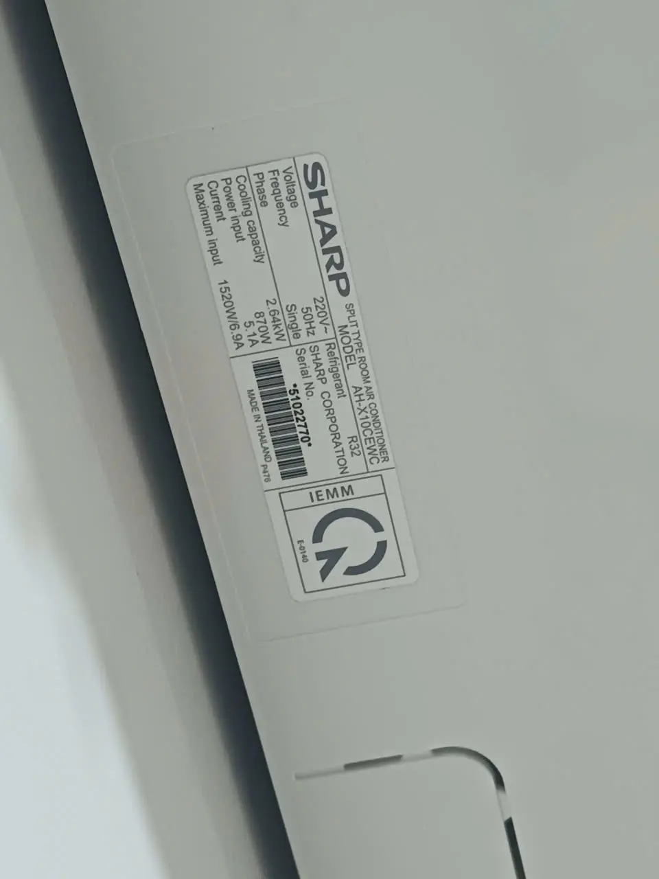 Khách hàng review Máy lạnh Sharp Inverter 1 HP AH-X10CEWC 2