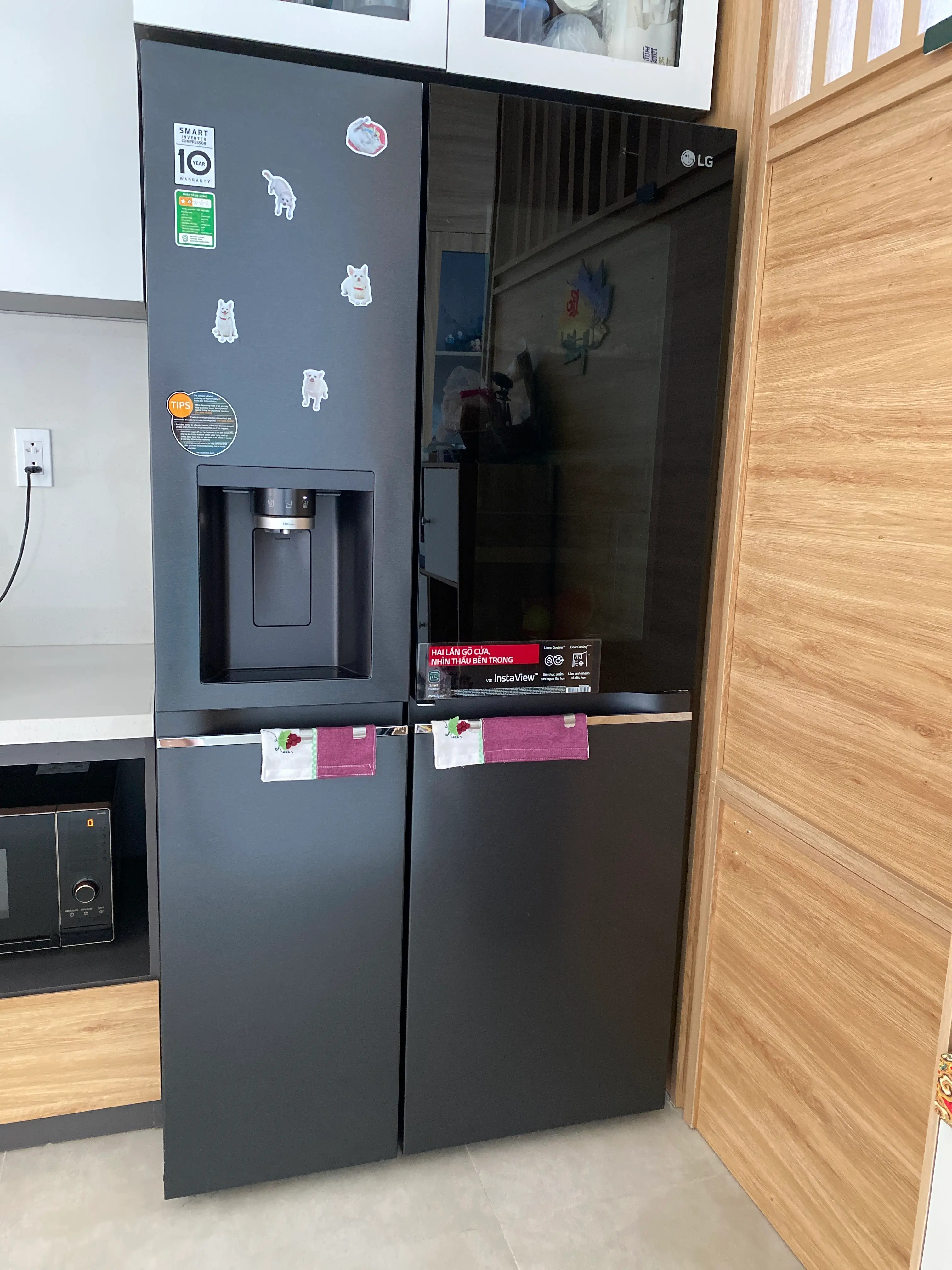 Khách hàng review Tủ lạnh LG Inverter 635 lít Side By Side InstaView Door-in-Door GR-X257BG 1