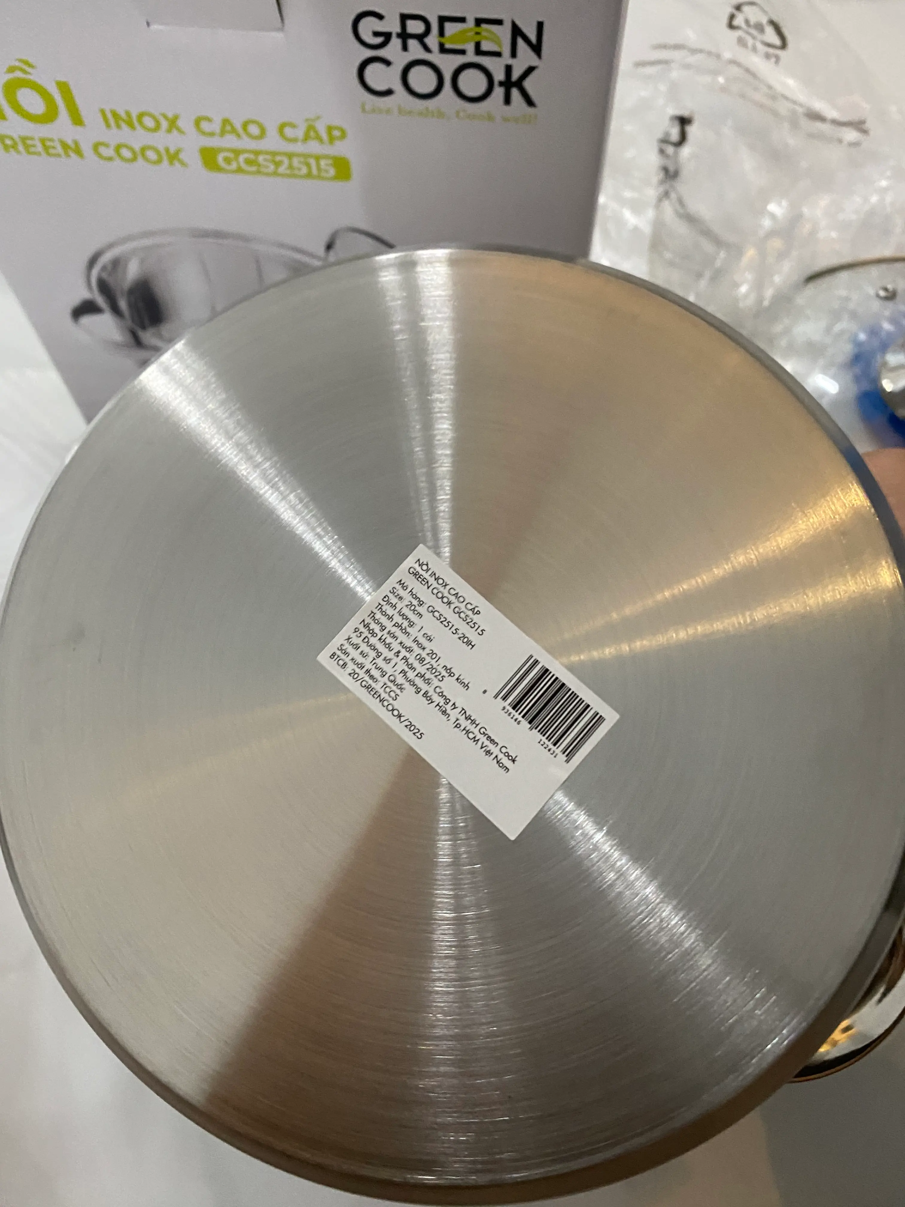 Khách hàng review Nồi inox 3 đáy nắp kính 20 cm Green Cook GCS2515-20IH 2