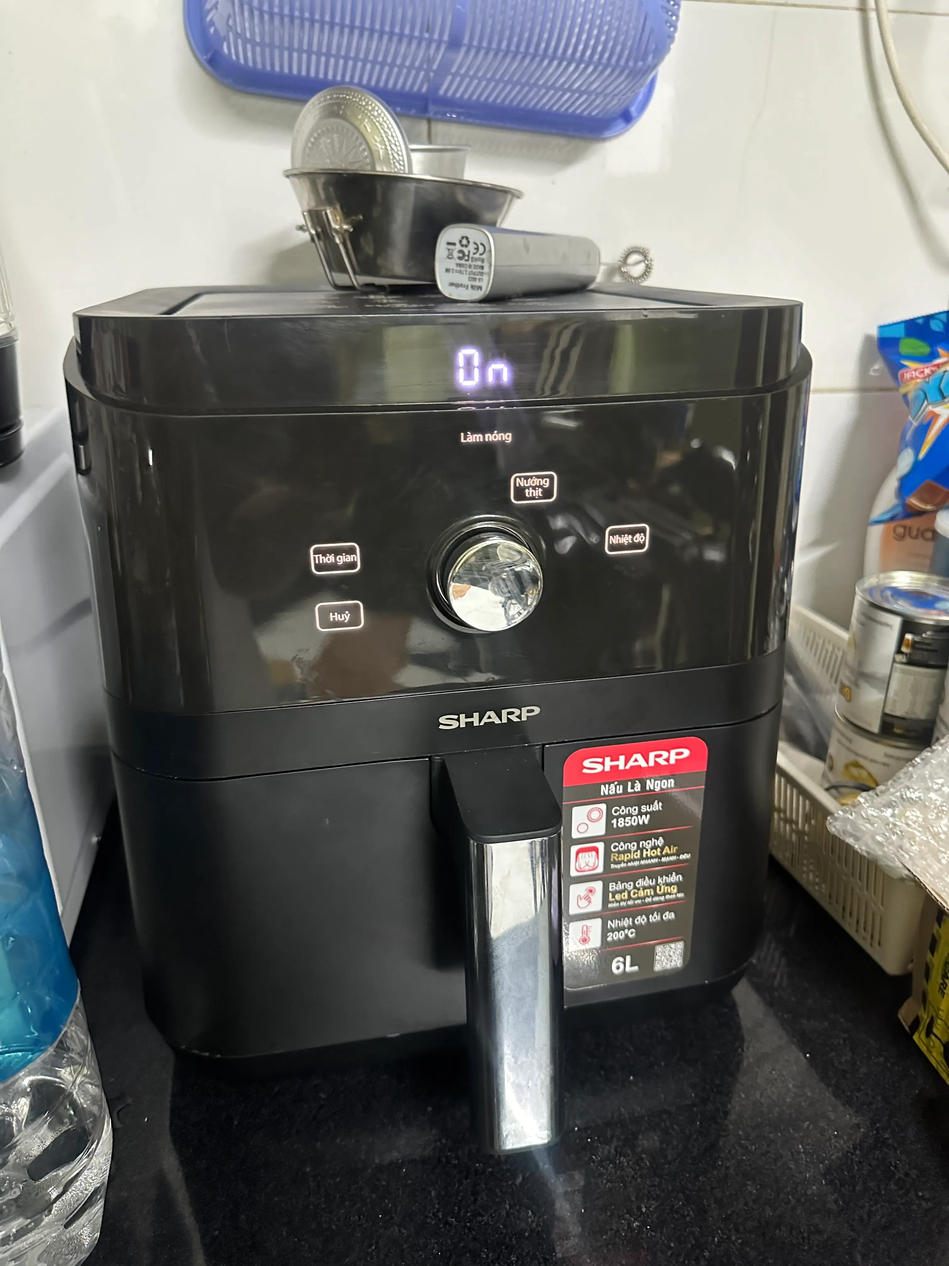 Khách hàng review Nồi chiên không dầu Sharp 6 lít KF-AF60EV-BK 1