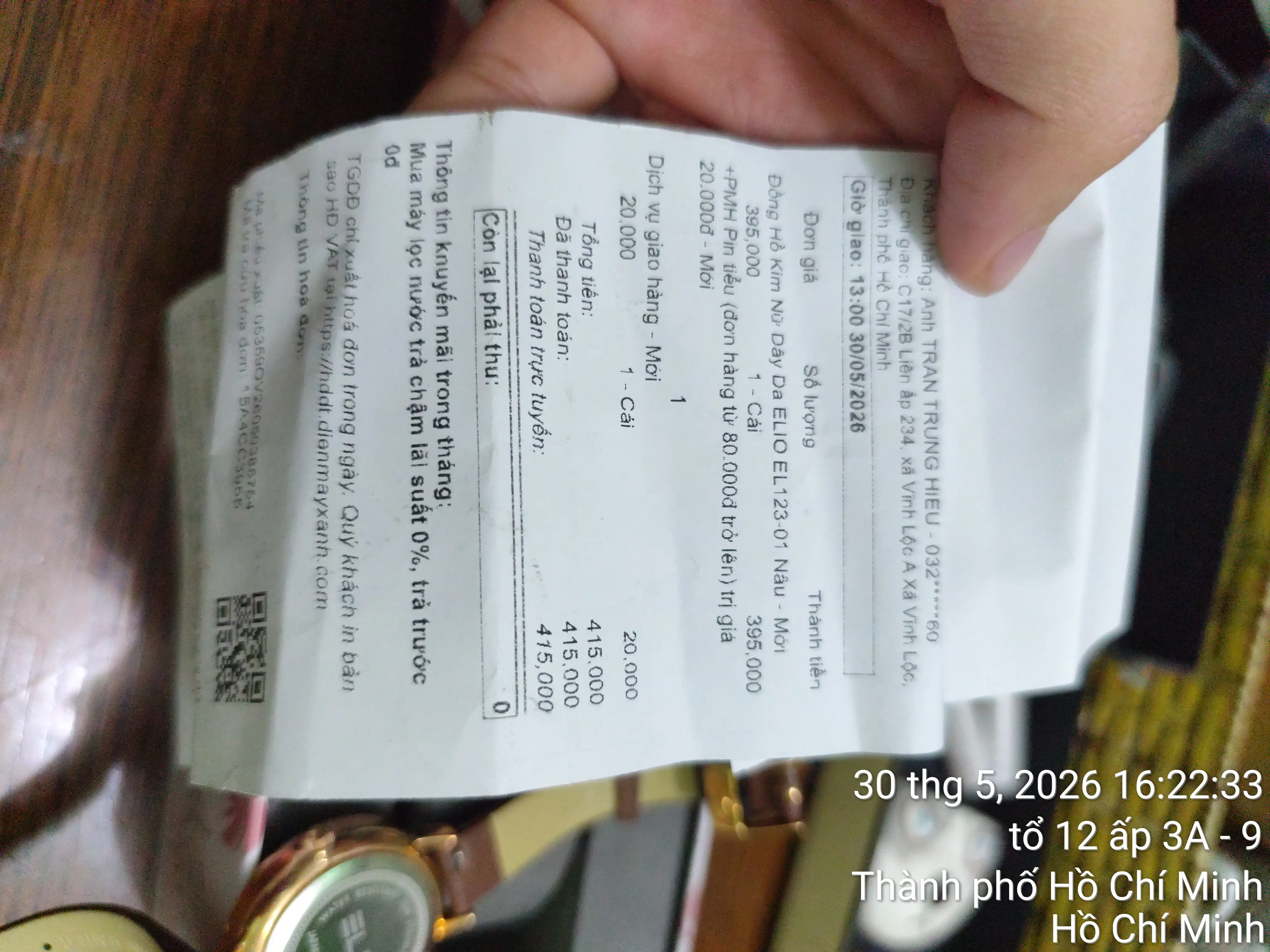 Khách hàng review Đồng hồ ELIO Flower 35 mm Nữ EL123-01 1