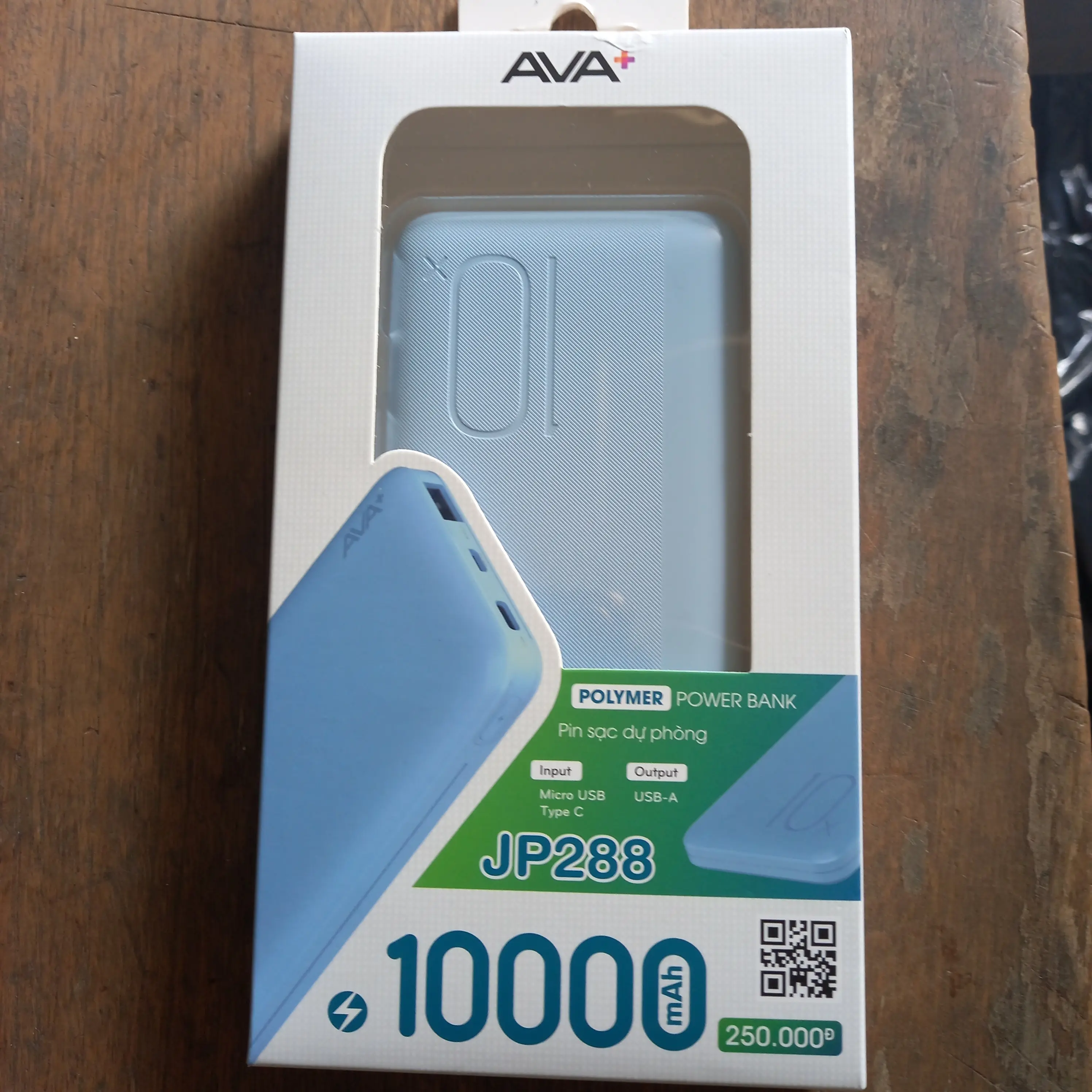 Khách hàng review Pin sạc dự phòng Polymer 10000mAh 12W AVA+ JP288 1