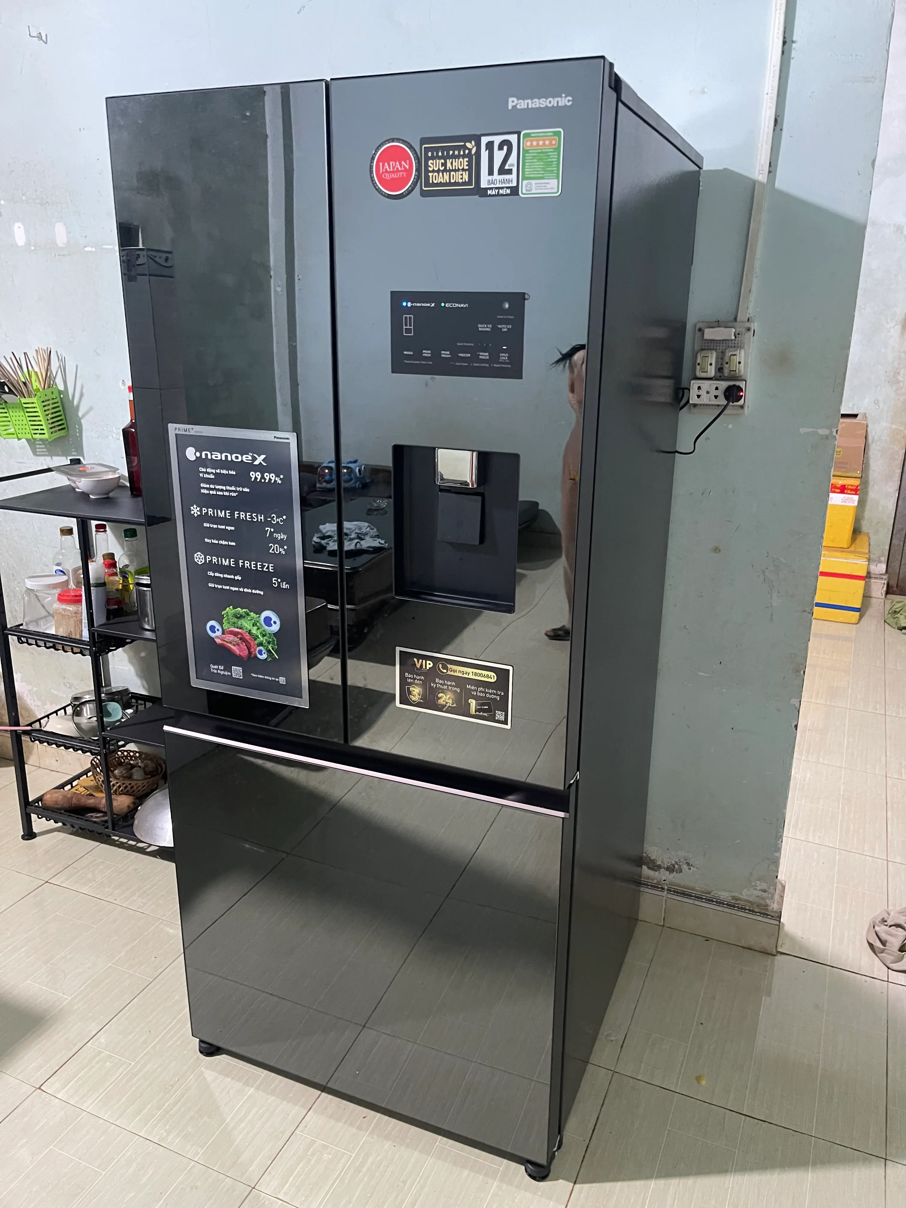 Khách hàng review Tủ lạnh Panasonic Inverter 495 lít Multi Door PRIME+ Edition NR-CW530XMMV 2