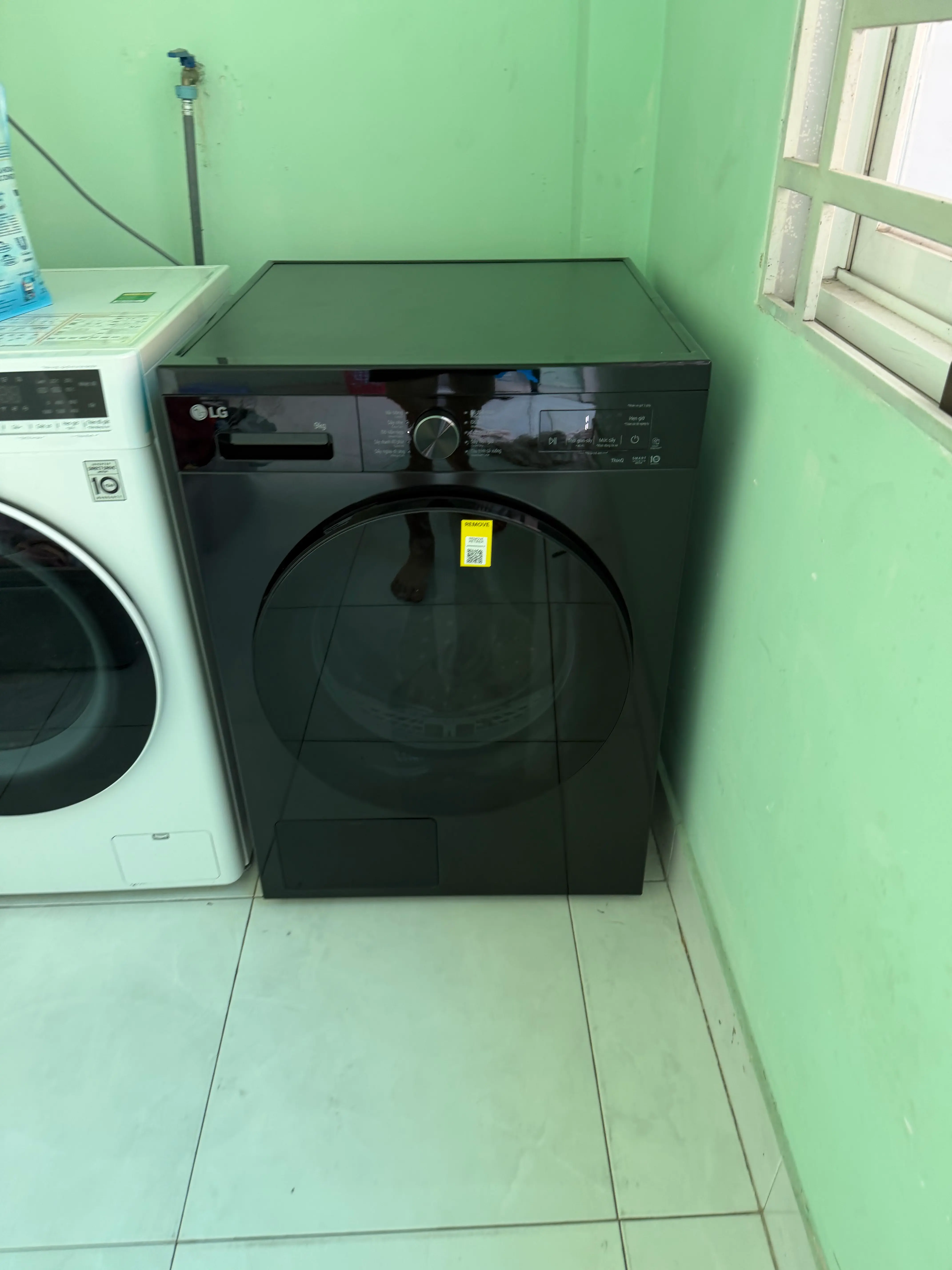 Khách hàng review Máy sấy bơm nhiệt LG 9 Kg RB09NHP5O 1