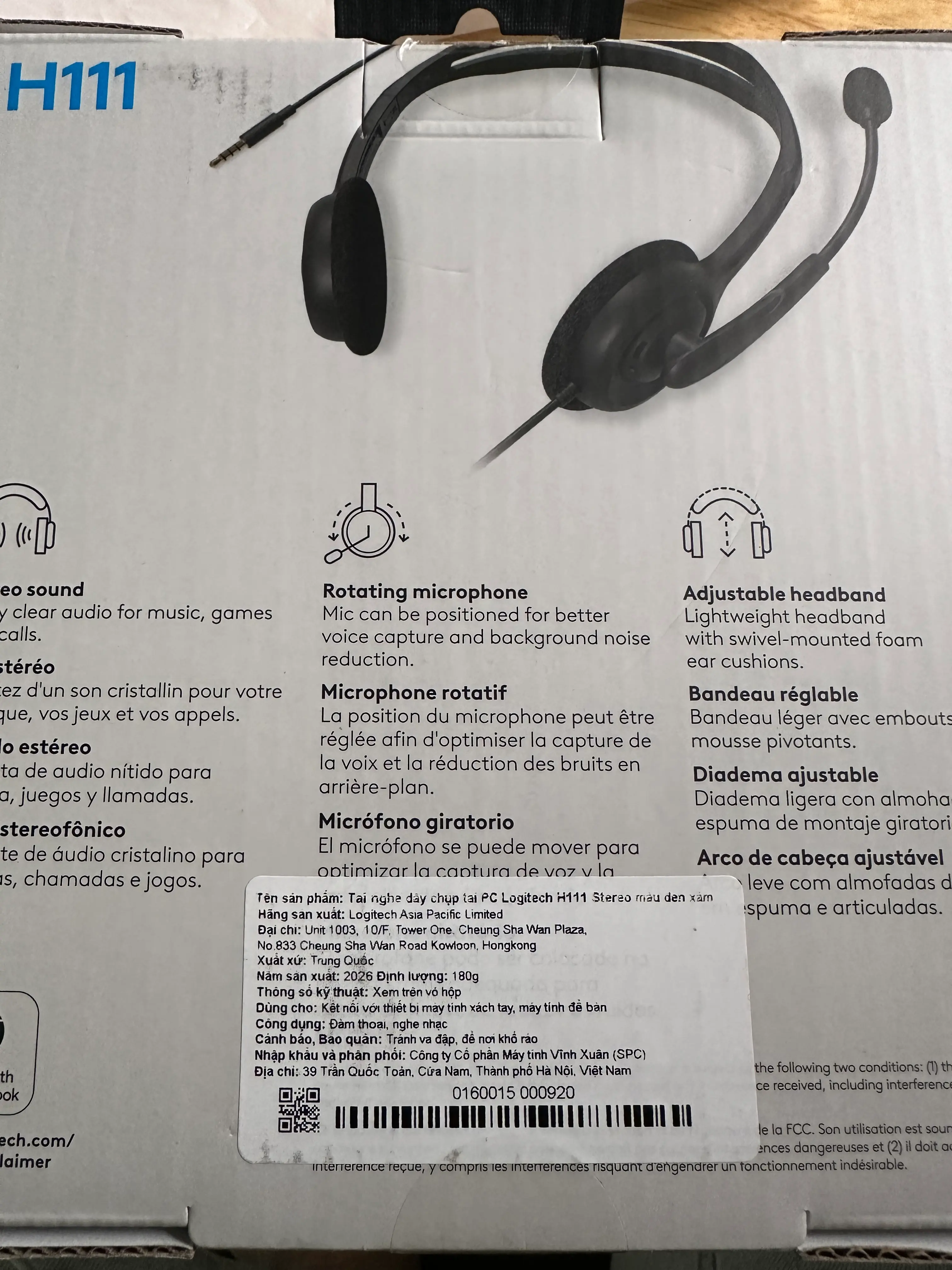 Khách hàng review Tai nghe Chụp Tai Logitech H111 1