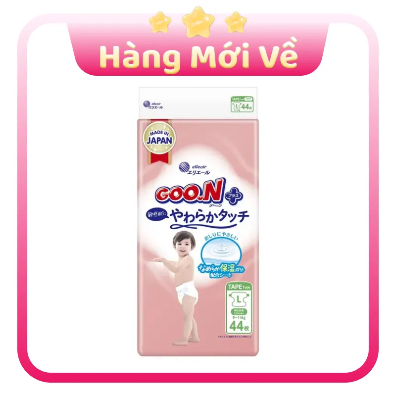 Tã dán GOO.N Premium Plus size L – Họa tiết ngẫu nhiên