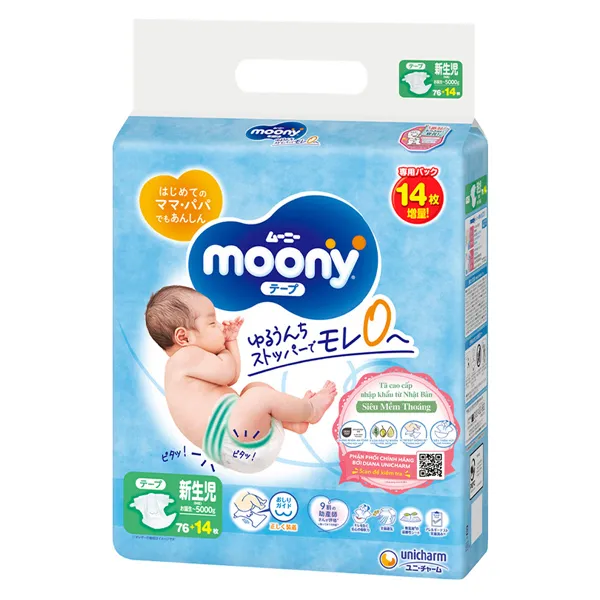Tã dán Moony size NB