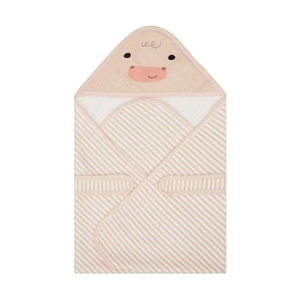 Khăn quấn cotton TOP KIDS - Gấu hồng