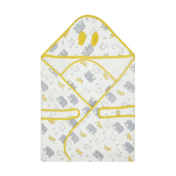Khăn quấn cotton TOP KIDS - Voi trắng