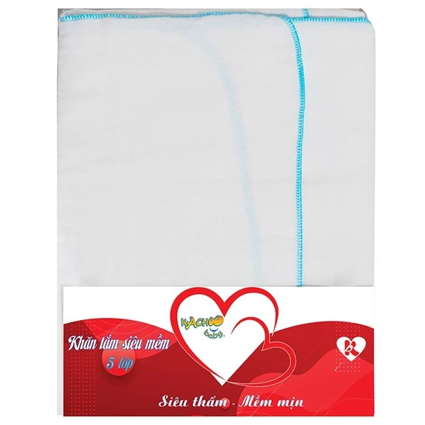 Khăn tắm cho bé KACHOOBABY - Màu ngẫu nhiên