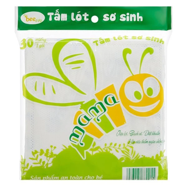 30 tấm lót Mama - Màu trắng