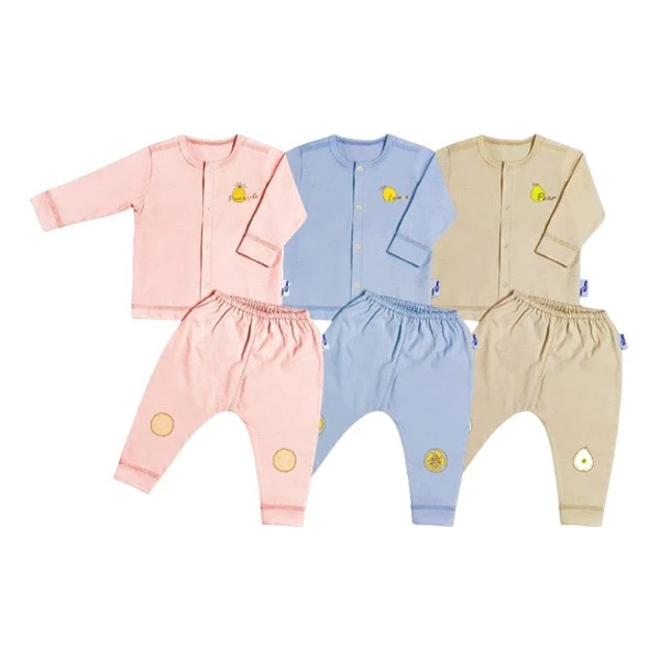 Bộ tay dài bé gái BabyMommy cài giữa - Màu ngẫu nhiên