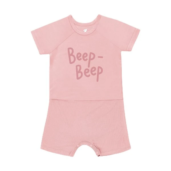 Romper bé gái Lullaby NH113V màu hồng nhạt