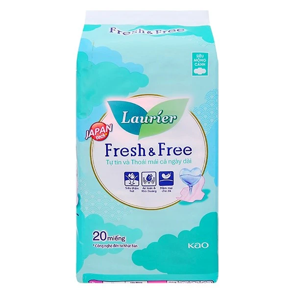 Băng vệ sinh ban ngày Laurier Fresh & Free