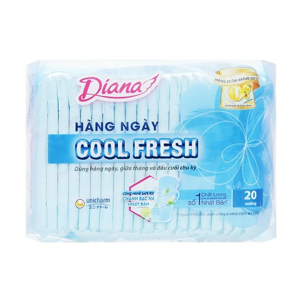 Băng vệ sinh hàng ngày Diana Sensi Cool Fresh