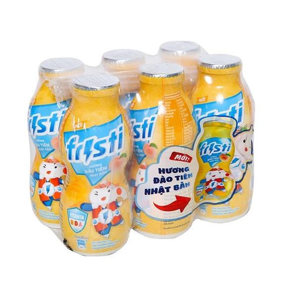 Lốc 6 chai sữa chua uống tiệt trùng Fristi