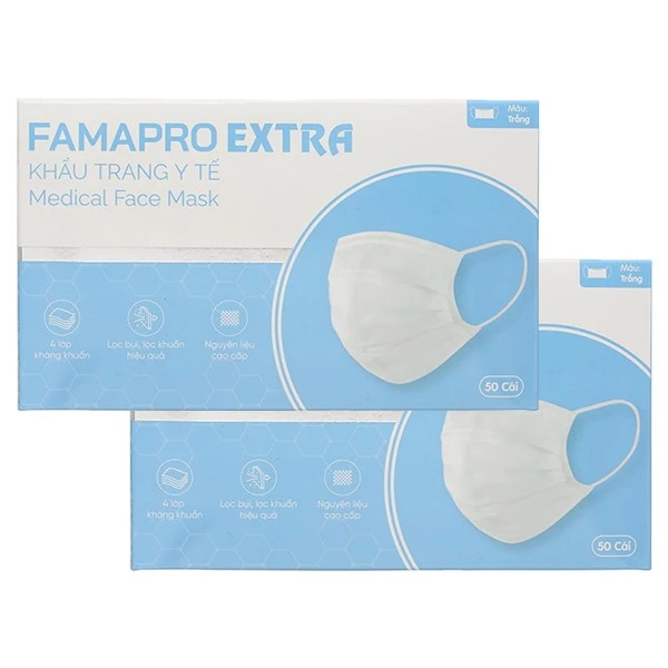Combo 2 khẩu trang y tế FAMAPRO Extra