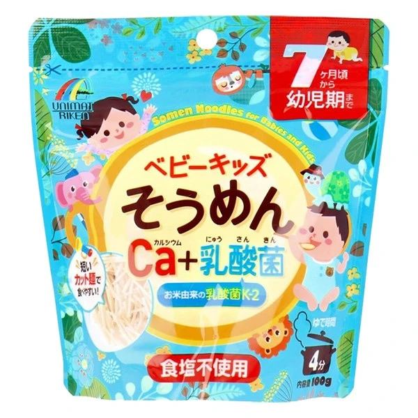 Mì somen ăn dặm bổ sung canxi, lợi khuẩn Unimat Riken