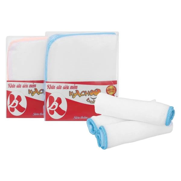 Combo 2 gói khăn sữa cotton KACHOOBABY - Màu ngẫu nhiên