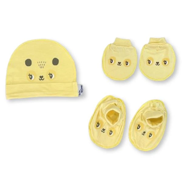Set nón, bao tay bao chân visco BabyMommy in hình thú 0724 - Màu ngẫu nhiên