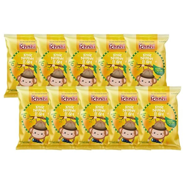 Combo 10 gói kẹo dẻo Ích Nhi tăng sức đề kháng, ăn ngon